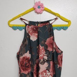 Floral flow tank top